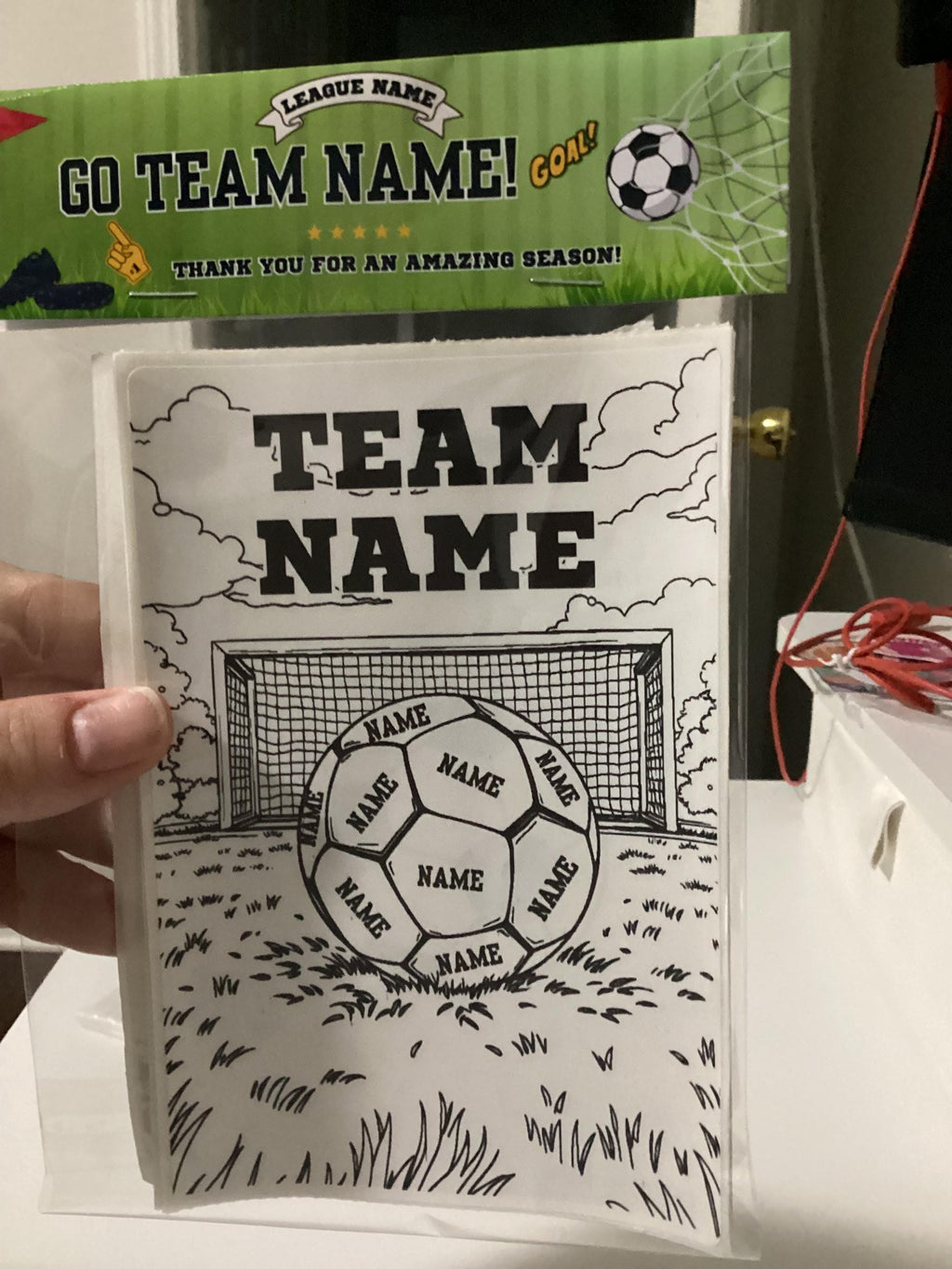 Personalized Soccer Birthday Coloring Sheets | Party Favors