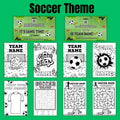 Personalized Soccer Birthday Coloring Sheets | Party Favors